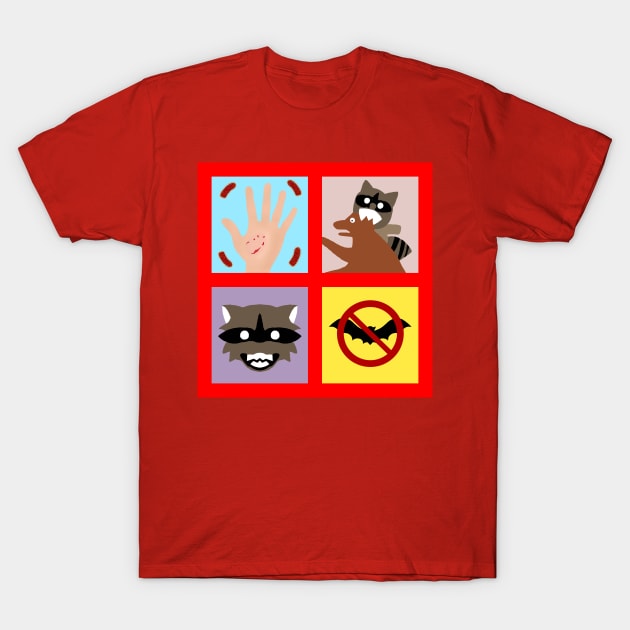 Rabies Quilt T-Shirt by childofthecorn